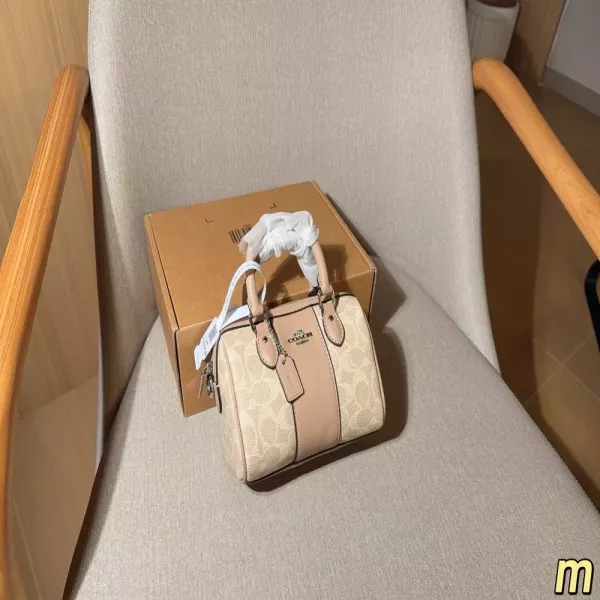 코치 미니 로완 배색 필로우 백