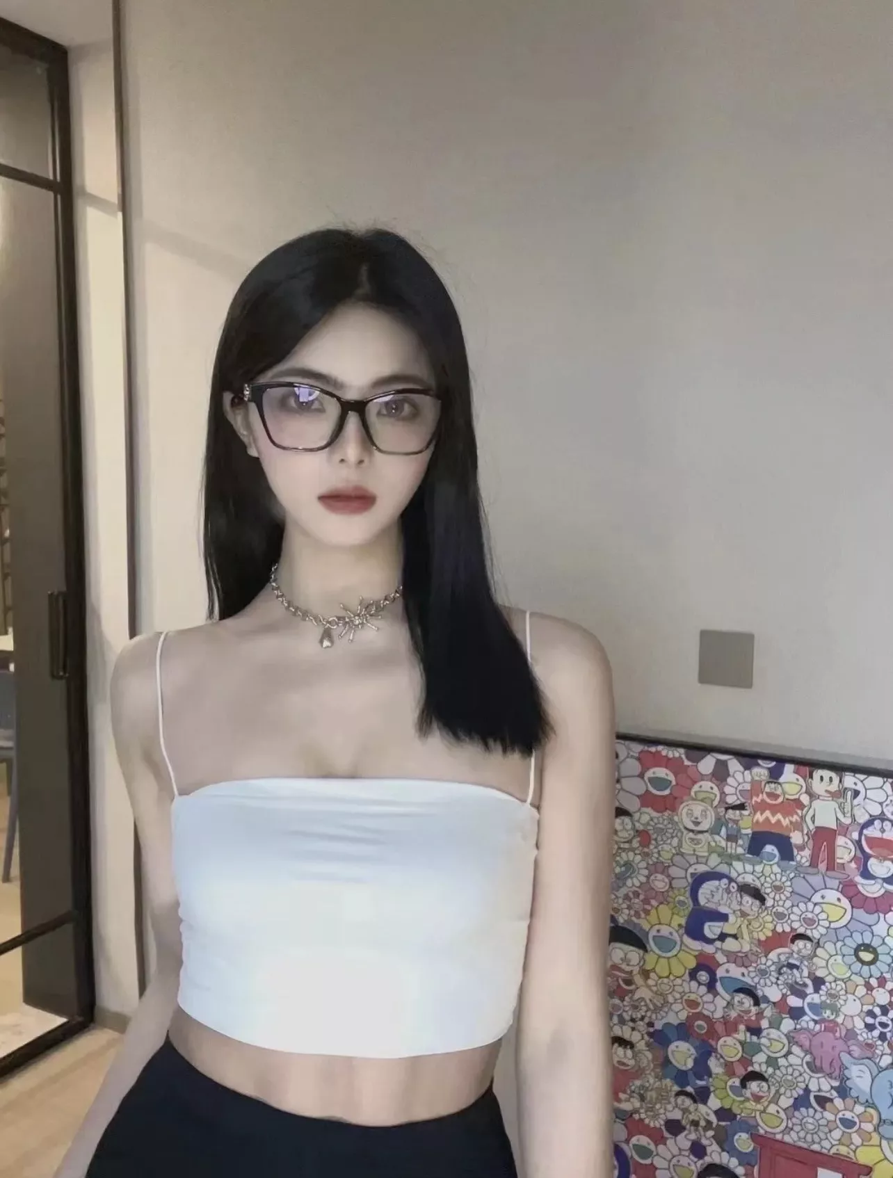 샤넬 미세한 캣아이 쉐입의 광학 안경테 상세 이미지 46