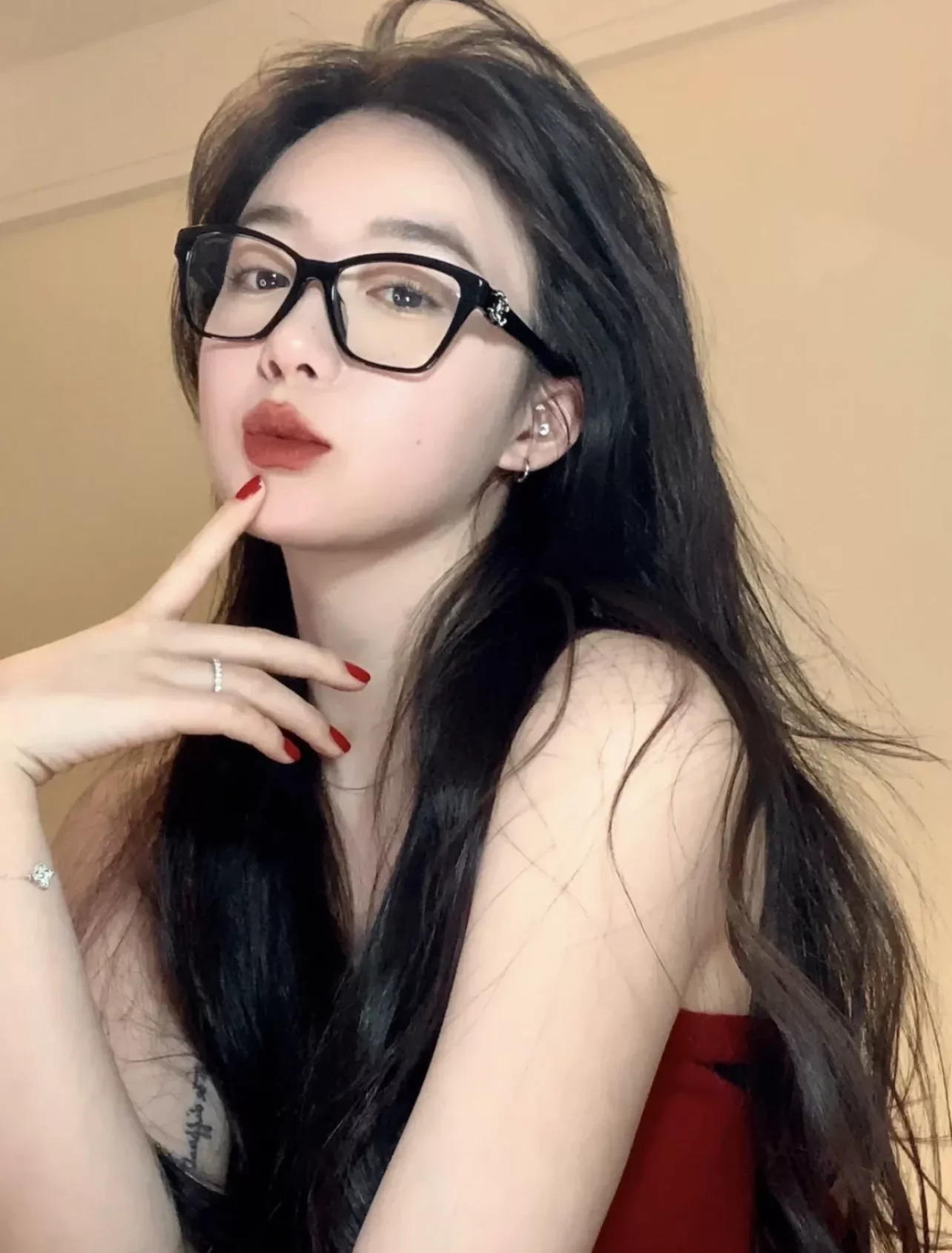 샤넬 미세한 캣아이 쉐입의 광학 안경테 상세 이미지 53