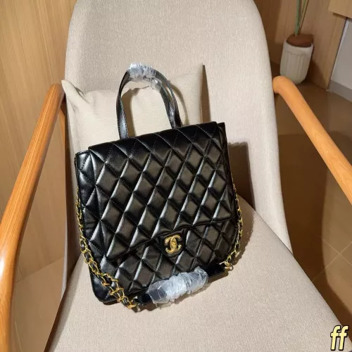 샤넬 블랙 골드 체인 퀼팅 백