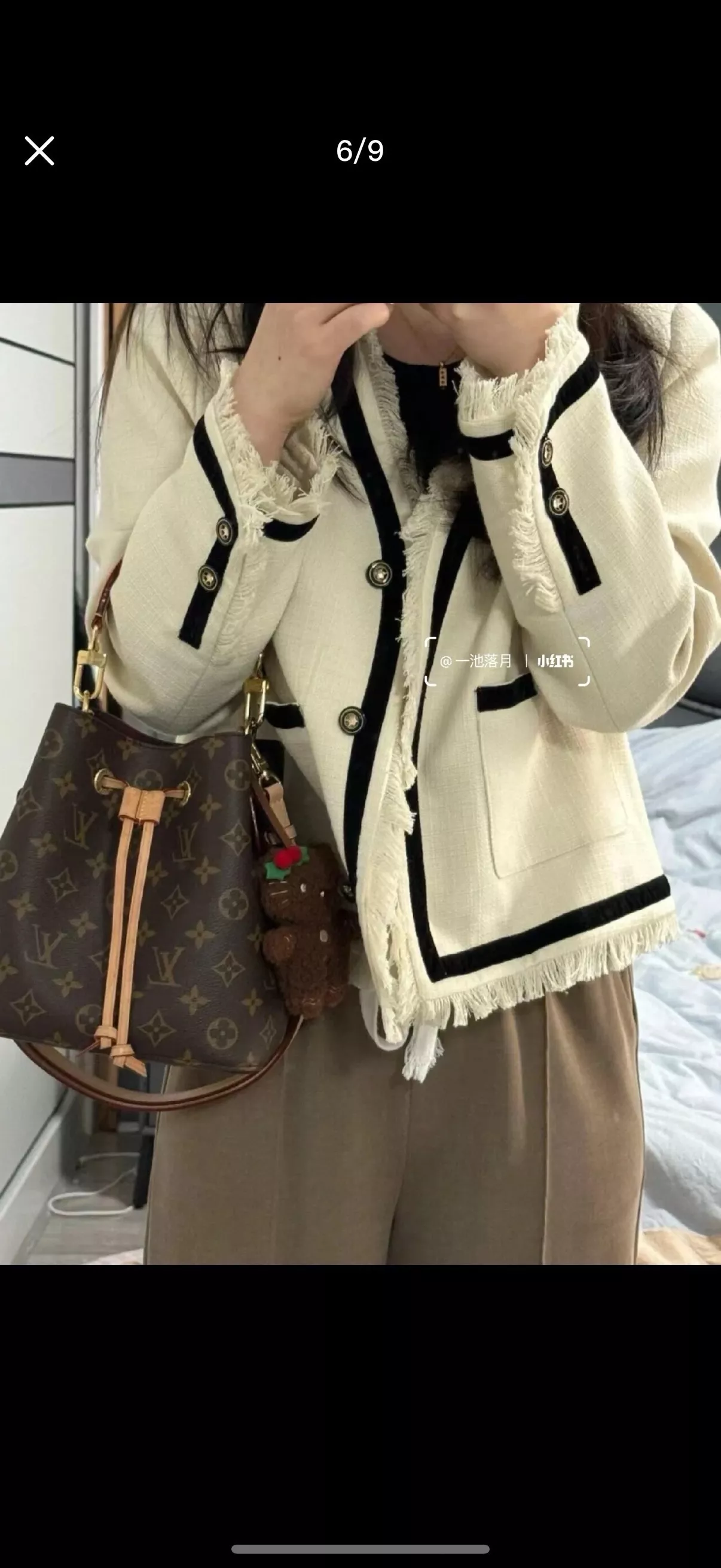 루이비통 네오노에 샴페인 컬러 버킷 스타일 백 상세 이미지 12