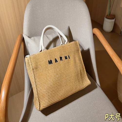 마르니 라피아 스타일 데일리 백