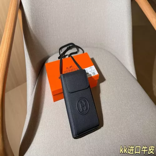에르메스 슬림 레더 폰 파우치