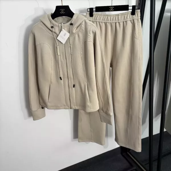 브루넬로쿠치넬리 후드 집업과 밴딩 팬츠 구성 세트