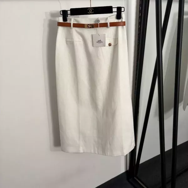에르메스 하이웨이스트 벨트 스커트