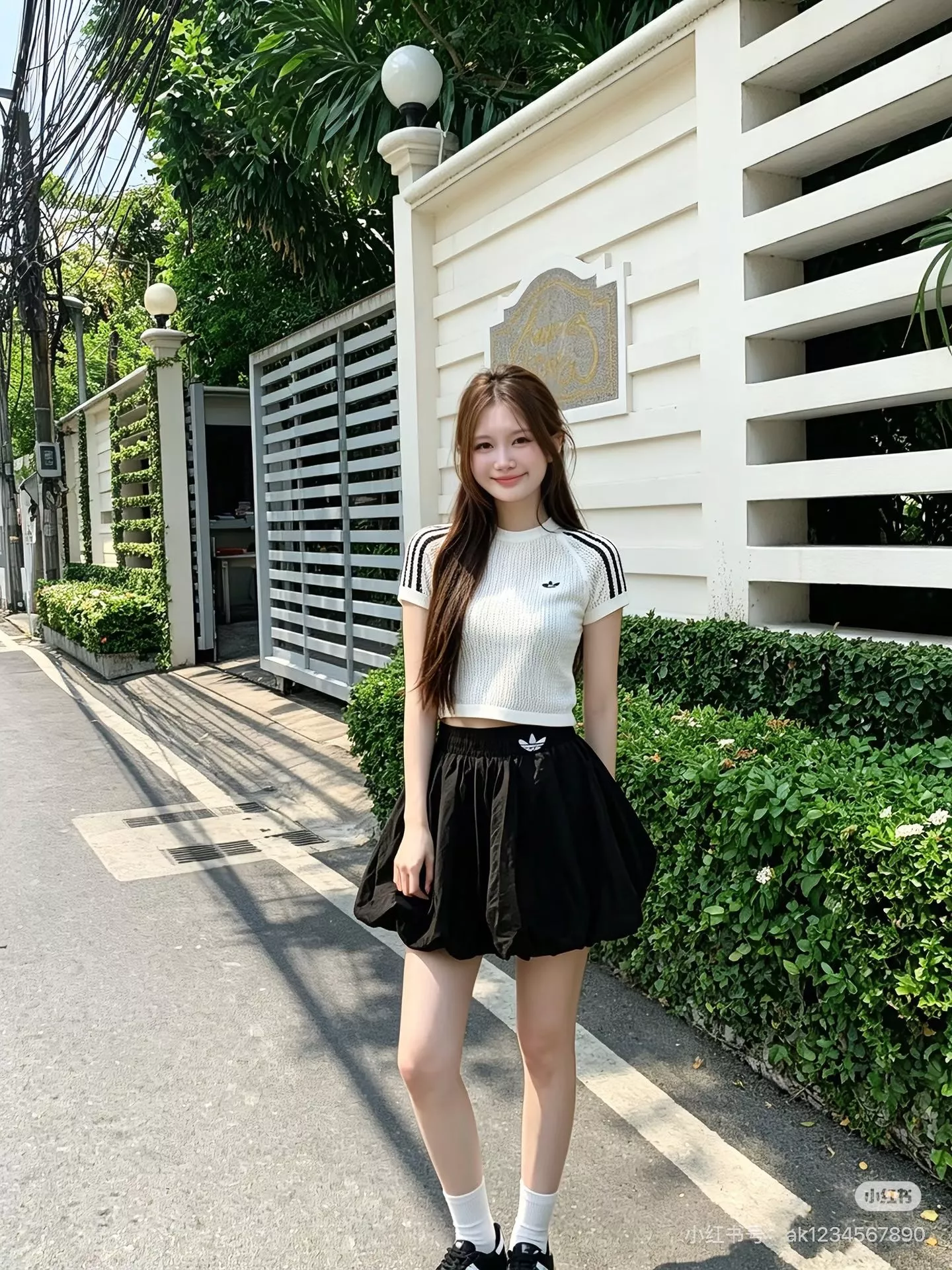 아디다스 메쉬 짜임 크롭 반팔 상의 상세 이미지 26