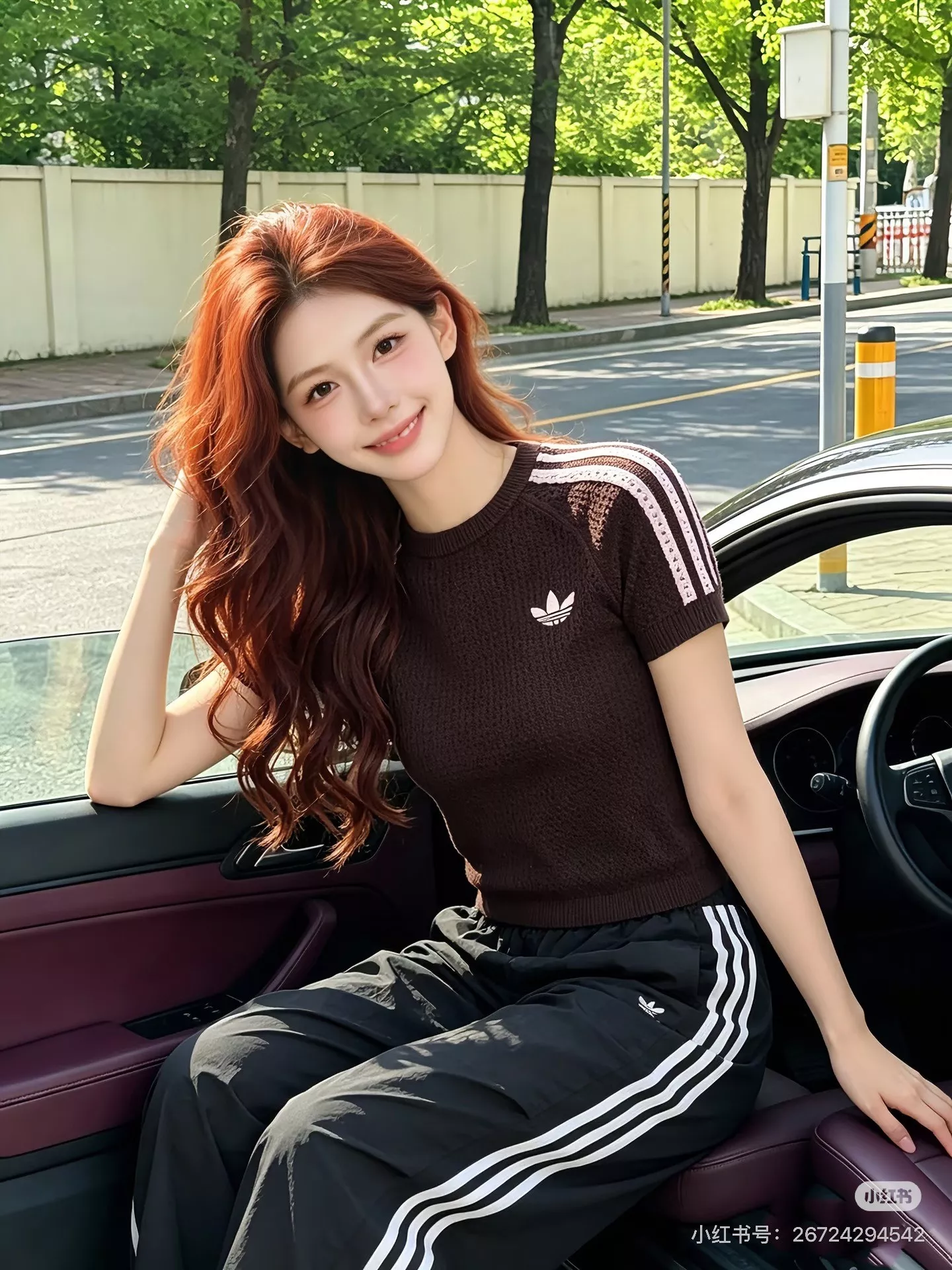 아디다스 메쉬 짜임 크롭 반팔 상의 상세 이미지 16