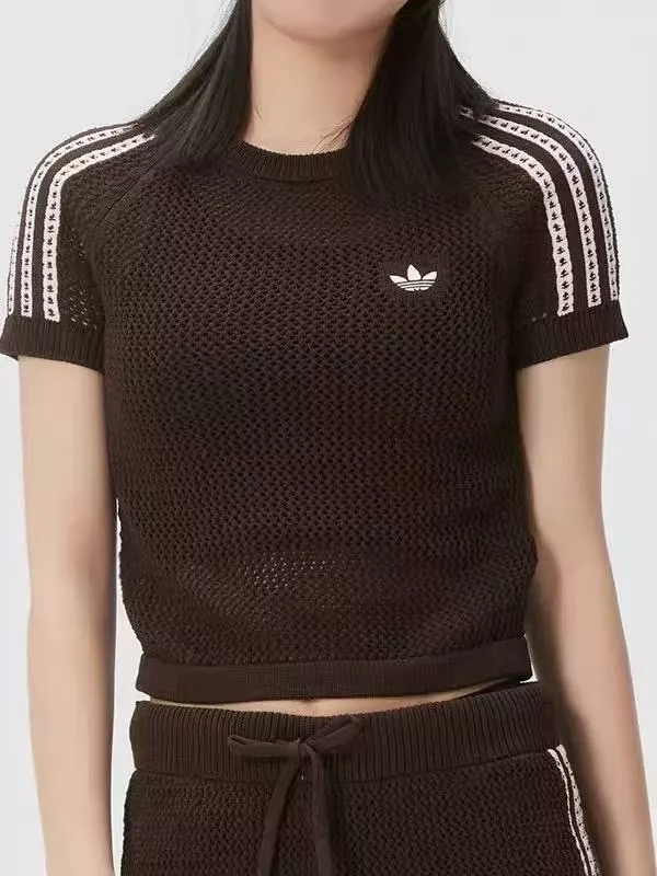 아디다스 메쉬 짜임 크롭 반팔 상의 상세 이미지 21