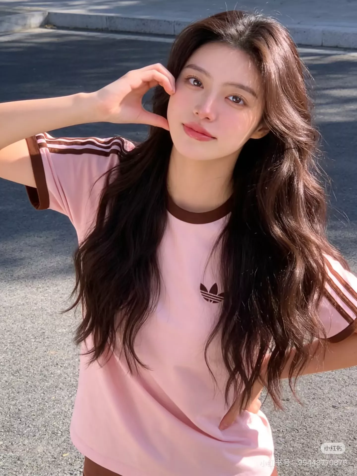 아디다스 삼선 배색 포인트 코튼 반팔 탑 상세 이미지 18