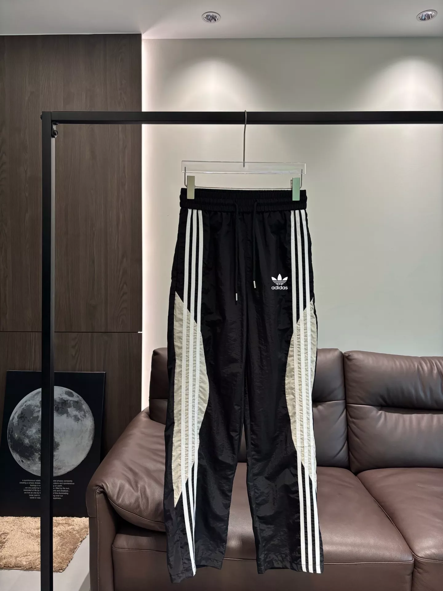 아디다스 삼선 배색 속건 와이드 팬츠 상세 이미지 4