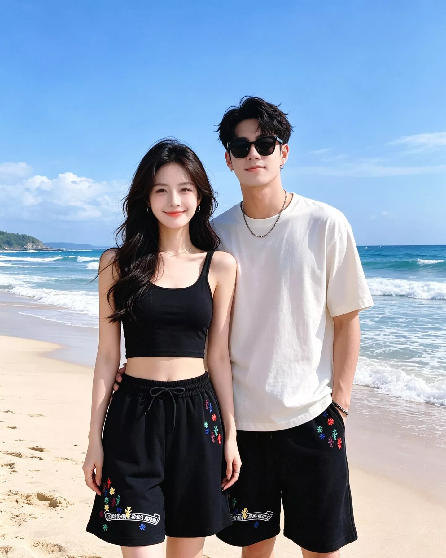 크롬하츠 자수 플라워 포켓 쇼츠 상세 이미지 18