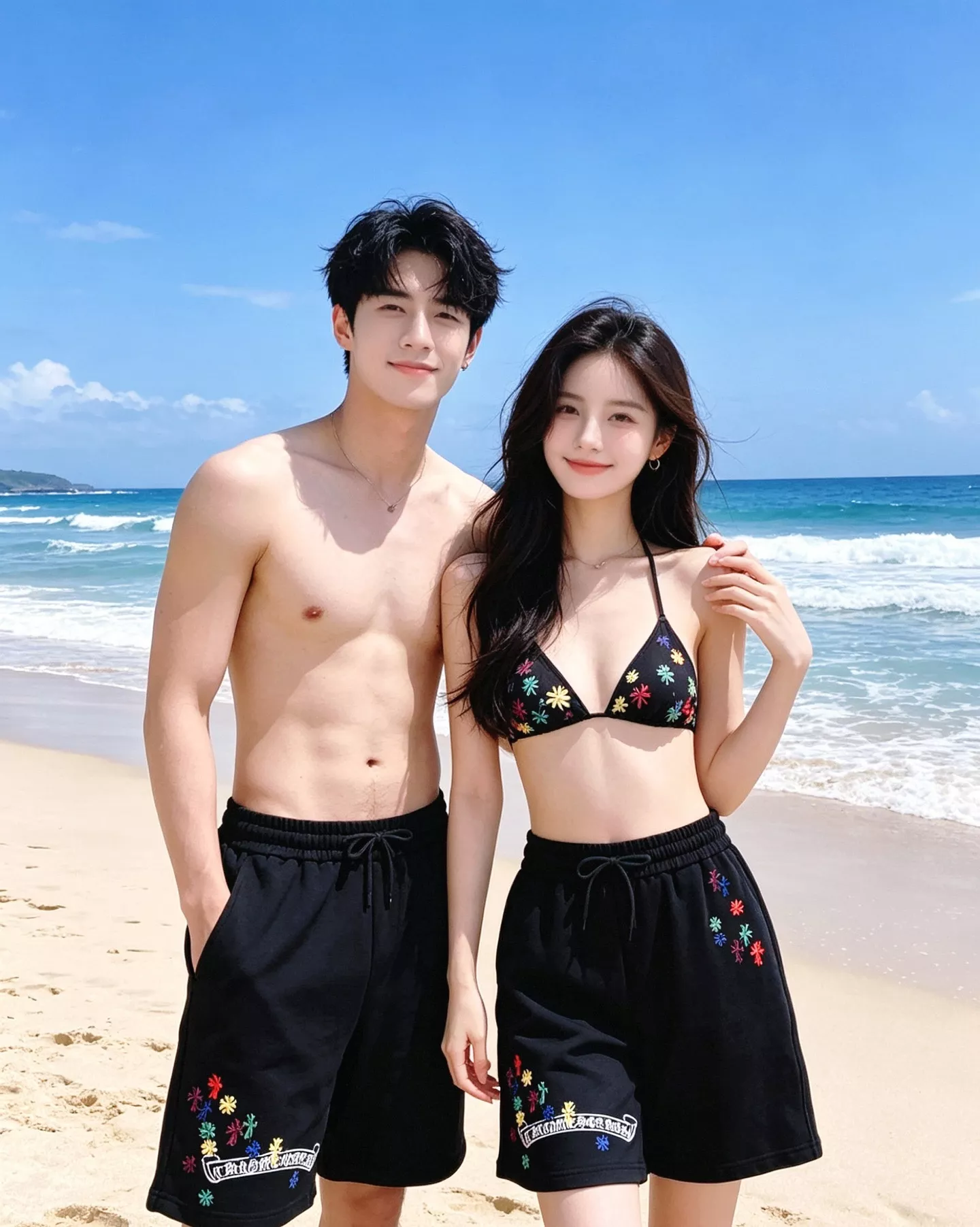 크롬하츠 자수 플라워 포켓 쇼츠 상세 이미지 17