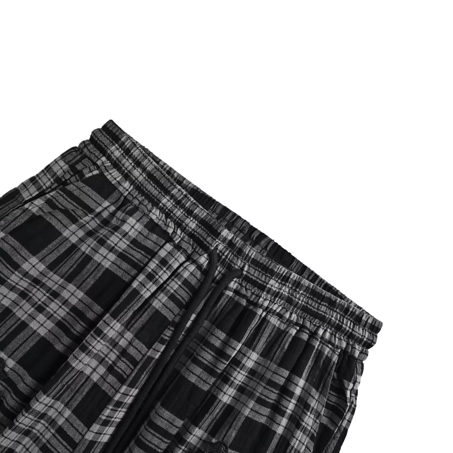 크롬하츠 린넨 체크 패턴 팬츠 상세 이미지 4