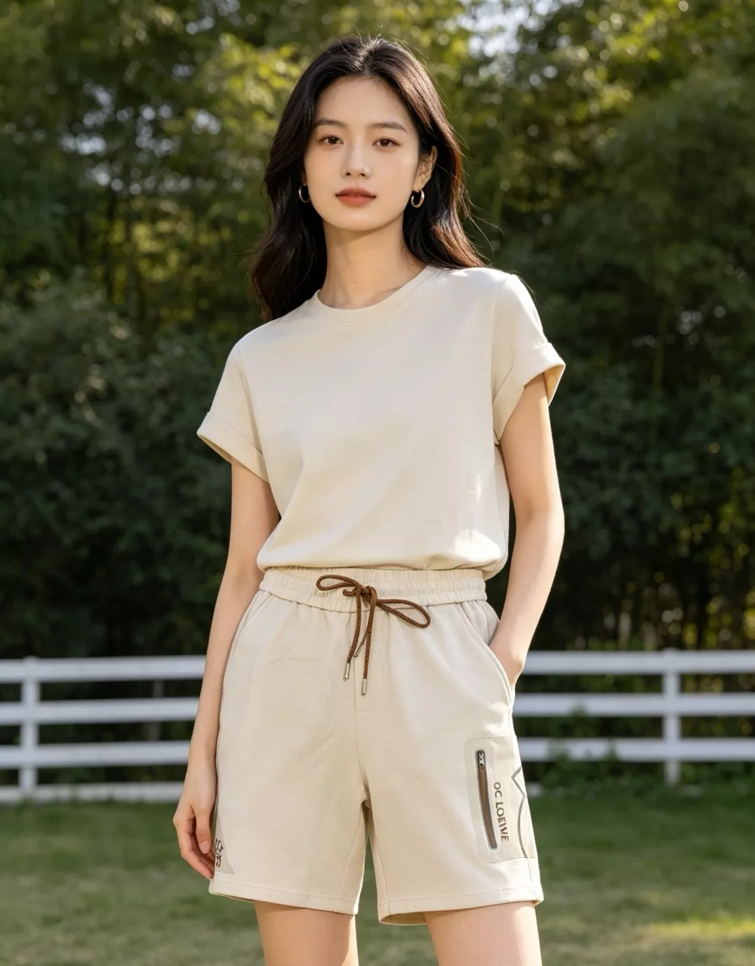 로에베 측면 패치 포켓 니트 쇼츠 상세 이미지 14