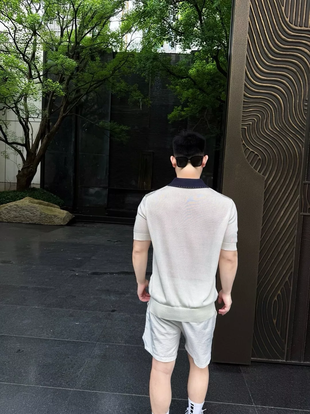 펜디 배색 카라 자카드 니트 폴로 상의 상세 이미지 19