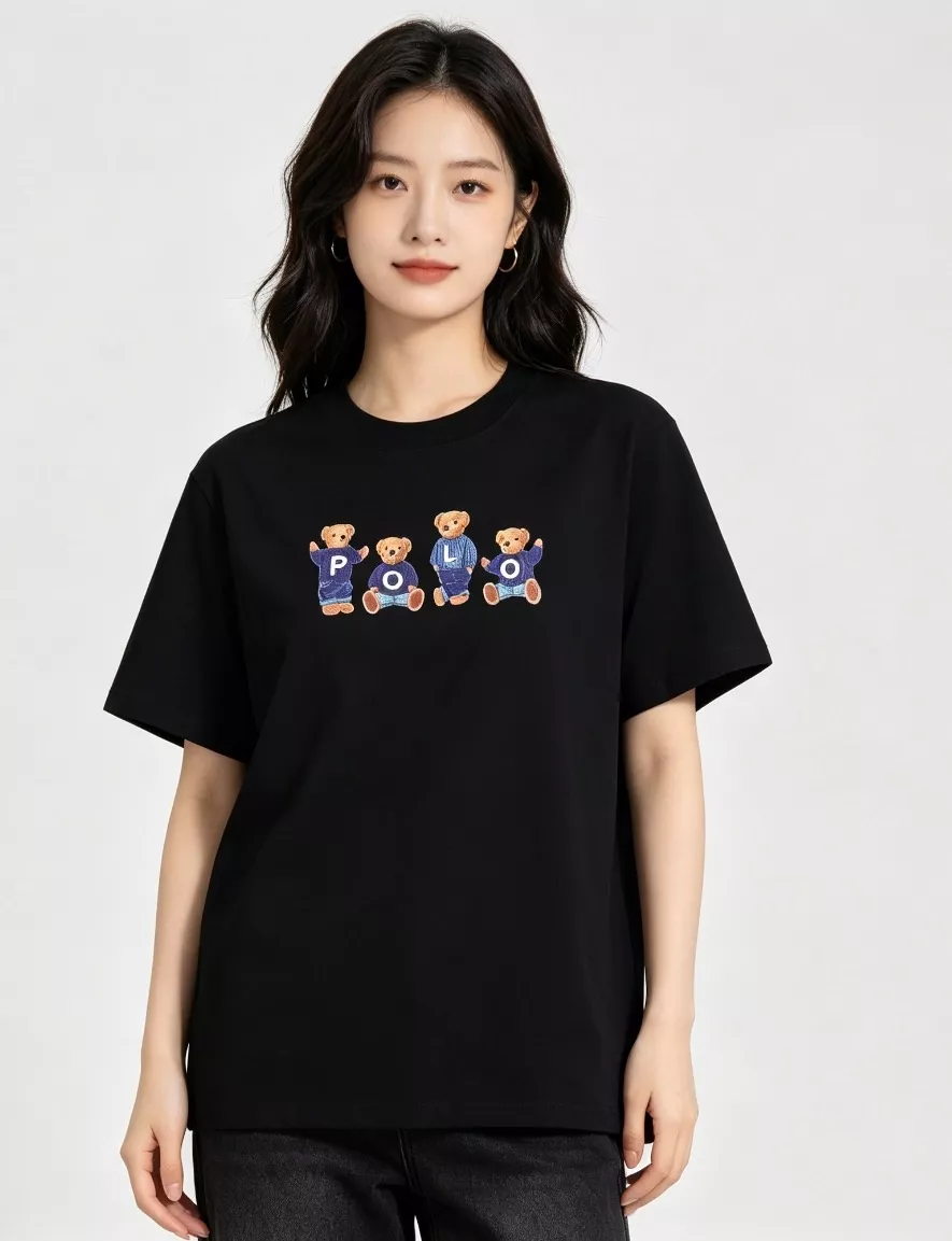 랄프로렌 베어 프린트 코튼 반팔 탑 상세 이미지 11