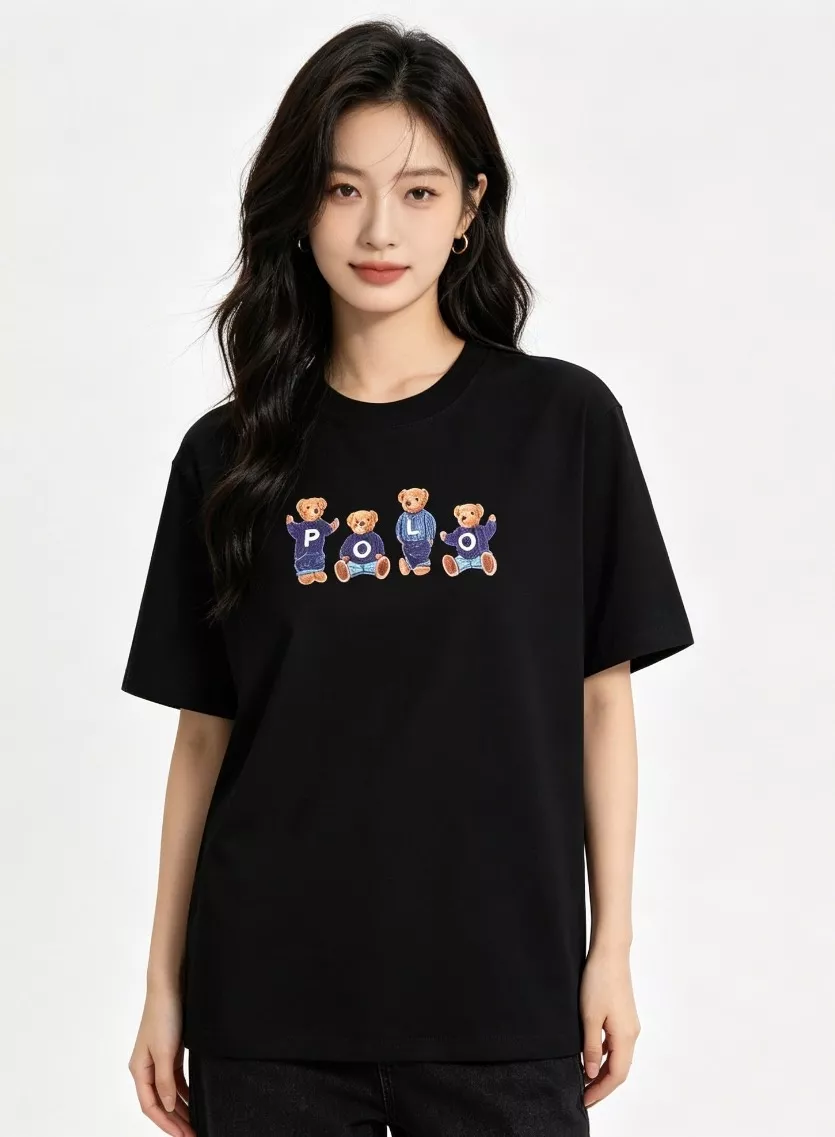 랄프로렌 베어 프린트 코튼 반팔 탑 상세 이미지 12