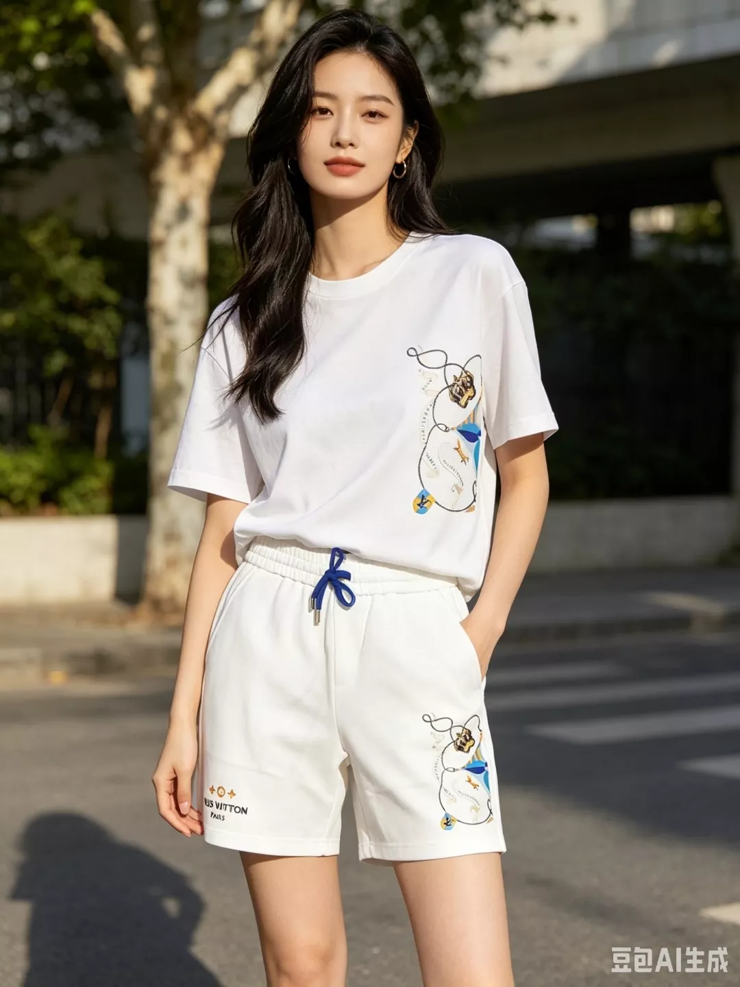 루이비통 크라운 프린트 쇼츠 상세 이미지 13