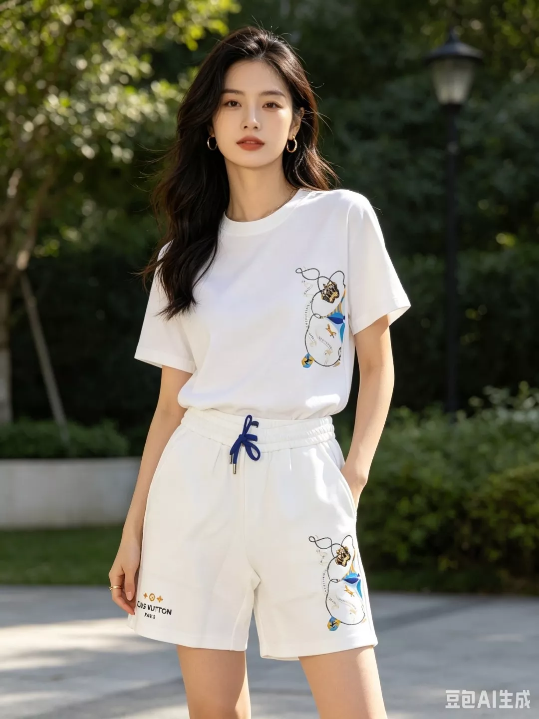 루이비통 크라운 프린트 쇼츠 상세 이미지 17