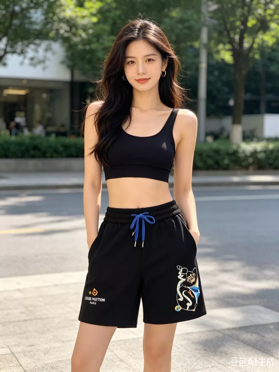 루이비통 크라운 프린트 쇼츠 상세 이미지 13