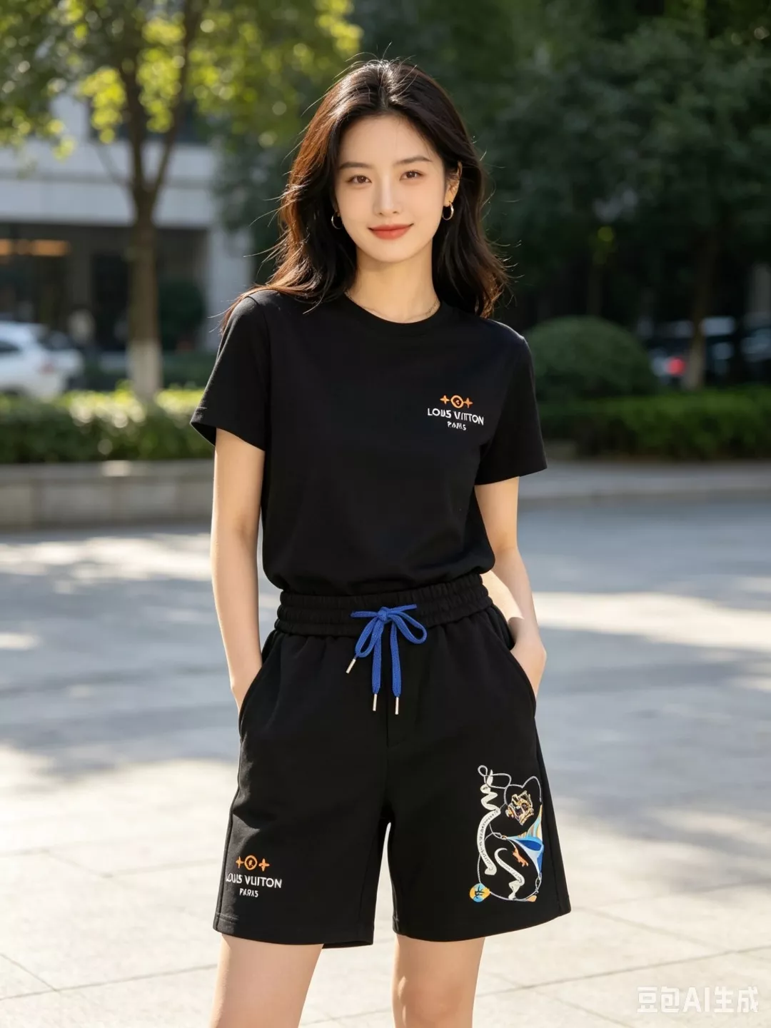 루이비통 크라운 프린트 쇼츠 상세 이미지 11