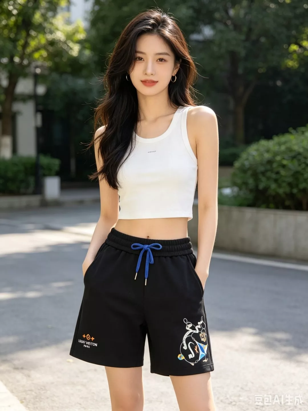 루이비통 크라운 프린트 쇼츠 상세 이미지 14