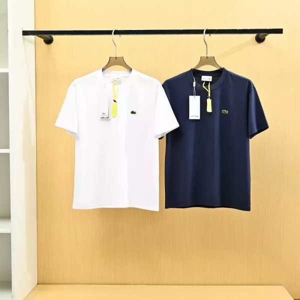 라코스테 남성 실켓 코튼 반팔 티