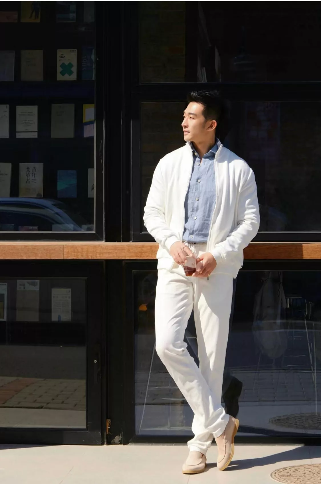 브루넬로쿠치넬리 드로스트링과 투턱 디테일의 울 팬츠 상세 이미지 45