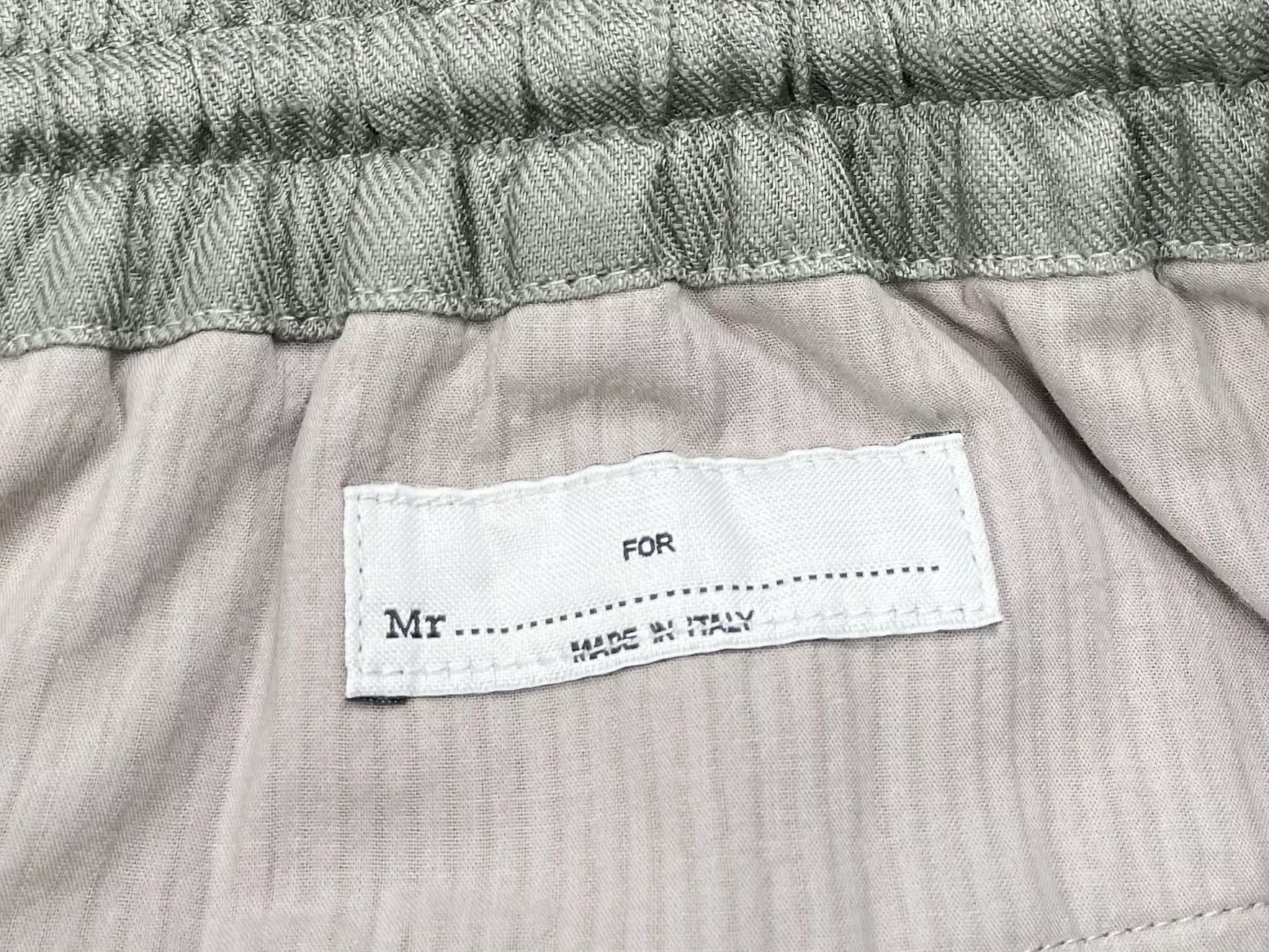 브루넬로쿠치넬리 드로스트링과 투턱 디테일의 울 팬츠 상세 이미지 14
