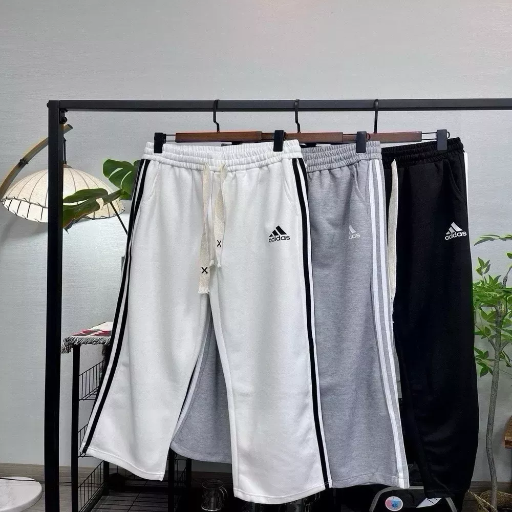 아디다스 삼선 와이드 밴딩 운동 팬츠