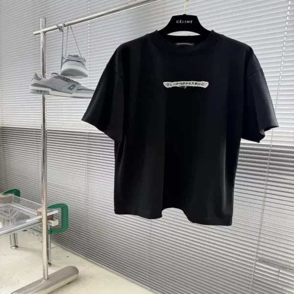크롬하츠 자수 패치 포인트 오버핏 티