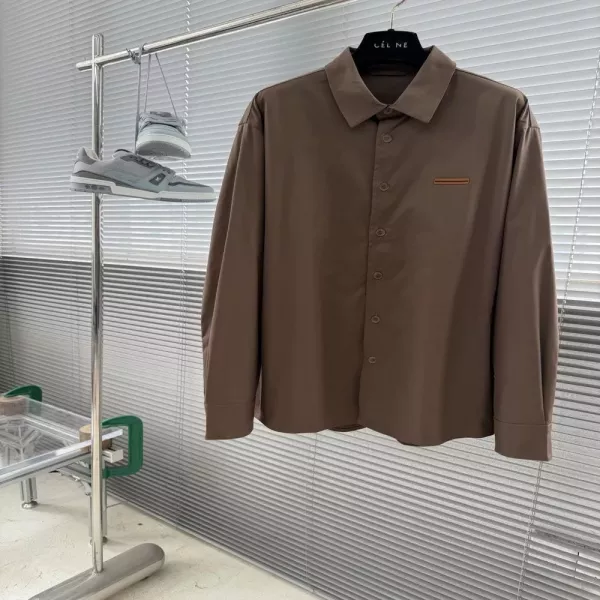 제냐 루즈핏 스몰카라 롱슬리브 셔츠