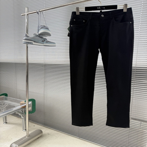 로로피아나 클래식 블랙 워싱 데님 바지