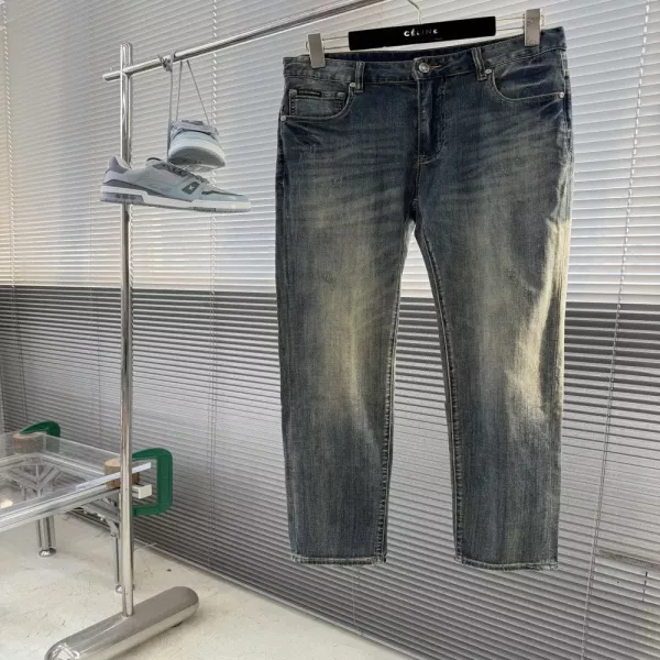 돌체앤가바나 워싱 스트레이트 데님 바지