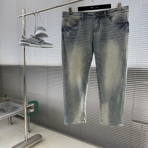 구찌 로고 엠보 워싱 청바지