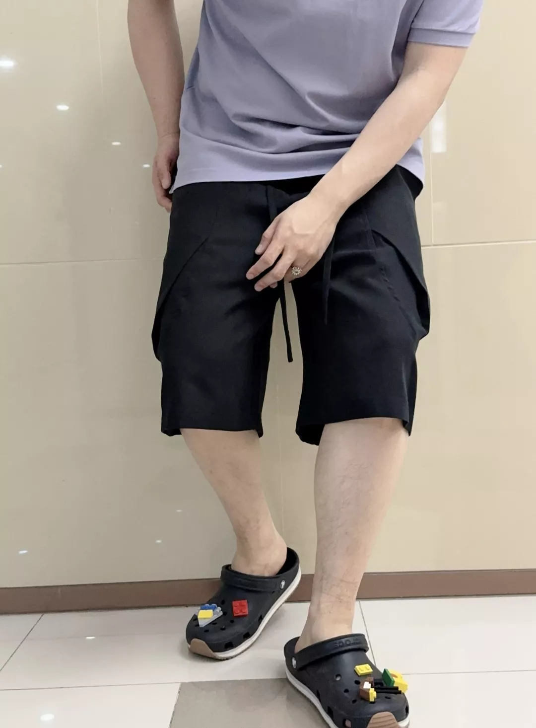 에르메스 남성용 쿨링 니트 코튼 밴딩 반바지 상세 이미지 26