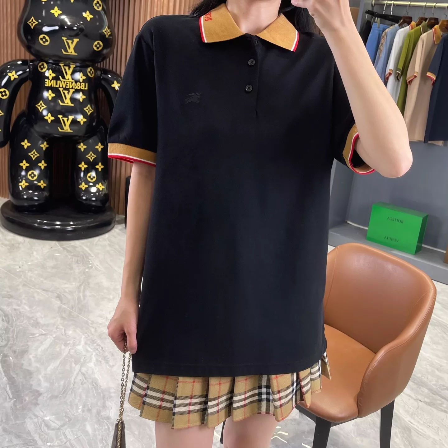 버버리 승마 기사 자수 피케 폴로 상의 상세 이미지 69