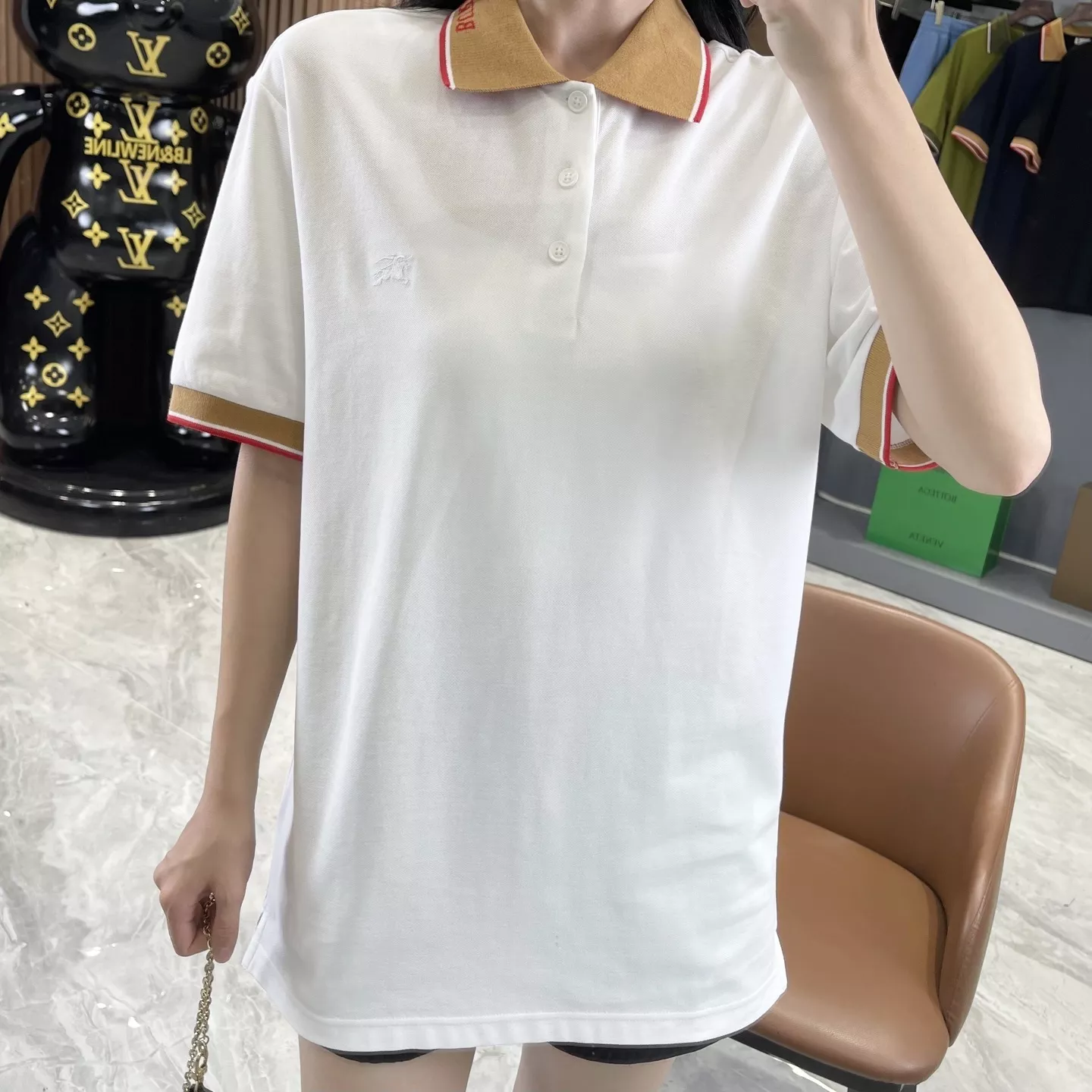 버버리 승마 기사 자수 피케 폴로 상의 상세 이미지 85