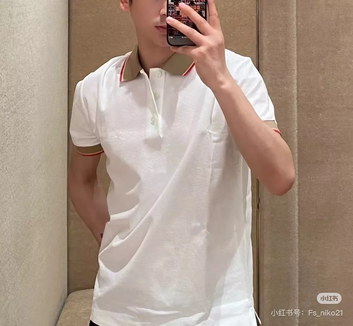 버버리 승마 기사 자수 피케 폴로 상의 상세 이미지 92