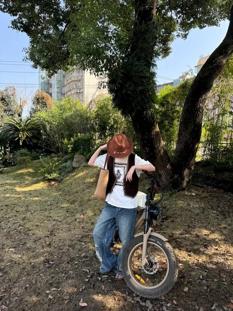 노브랜드 보헤미안 자수 프린지 코튼 탑 상세 이미지 46