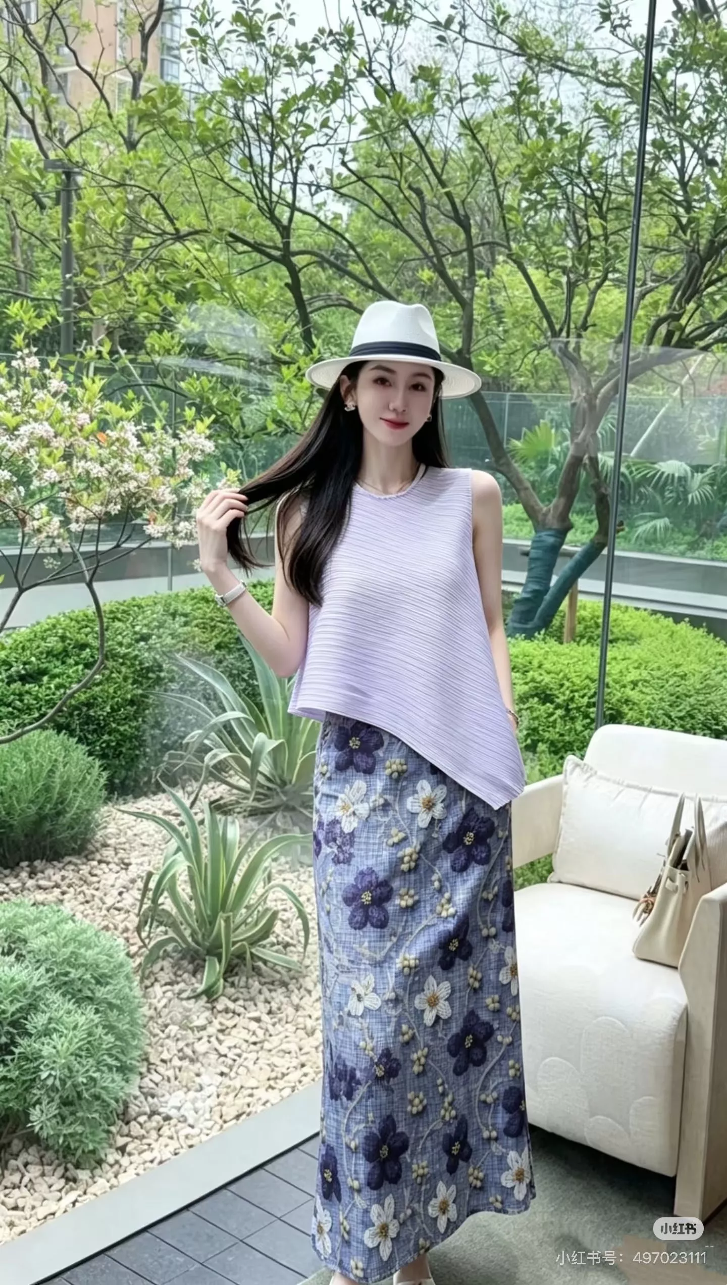 이세이미야케 플리츠 플라워 프린트 스커트 상세 이미지 61