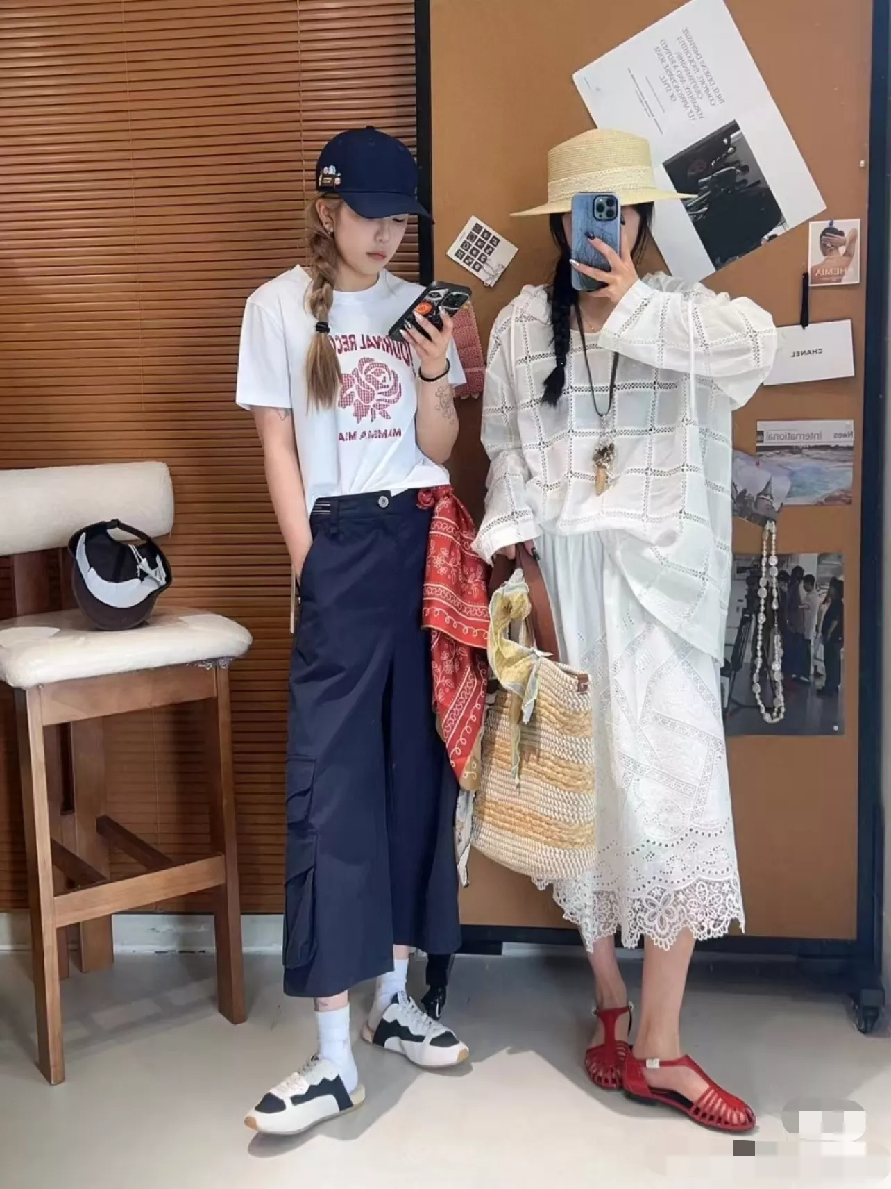 아이시클 레이스 밑단 코튼 플레어 스커트 상세 이미지 39