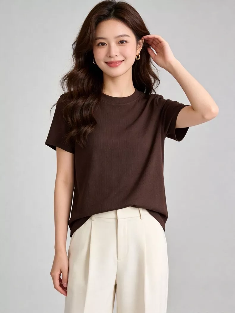 더로우 텐셀 울 블렌드 라운드넥 탑 상세 이미지 35