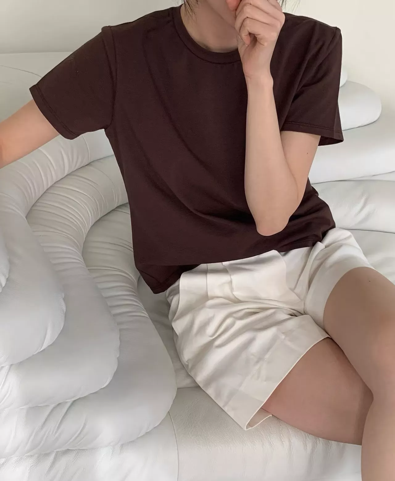 더로우 텐셀 울 블렌드 라운드넥 탑 상세 이미지 38