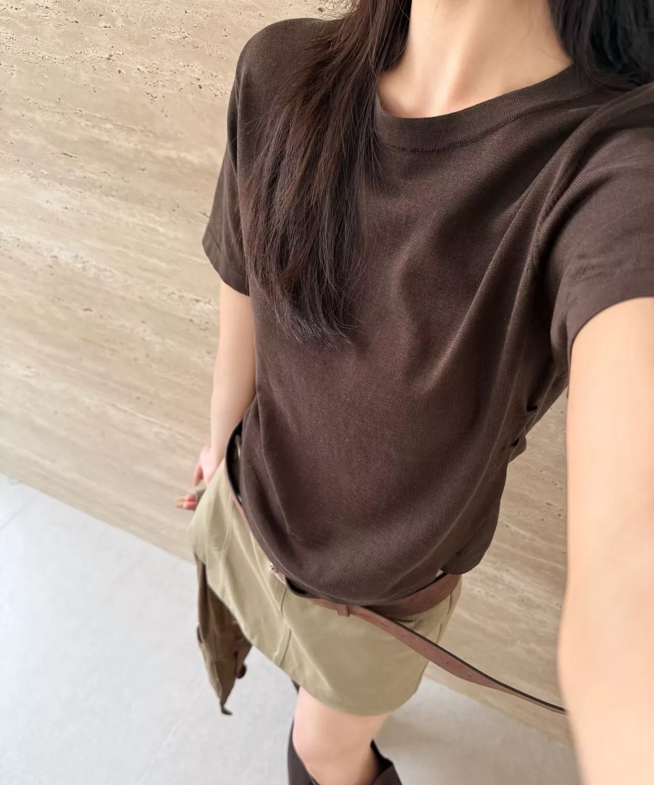 더로우 텐셀 울 블렌드 라운드넥 탑 상세 이미지 40