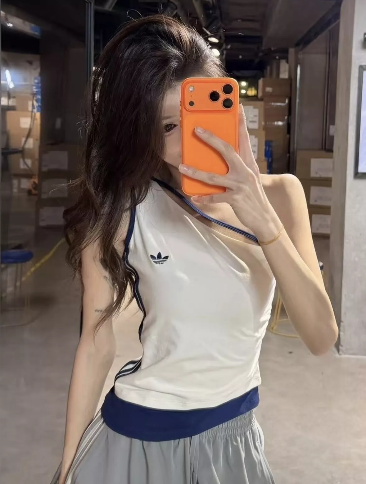아디다스 원숄더 슬림핏 스포츠 슬리브리스 상세 이미지 35