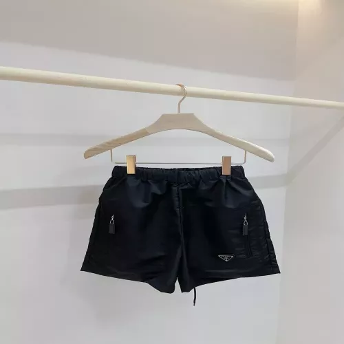프라다 블랙 나일론 밴딩 쇼츠