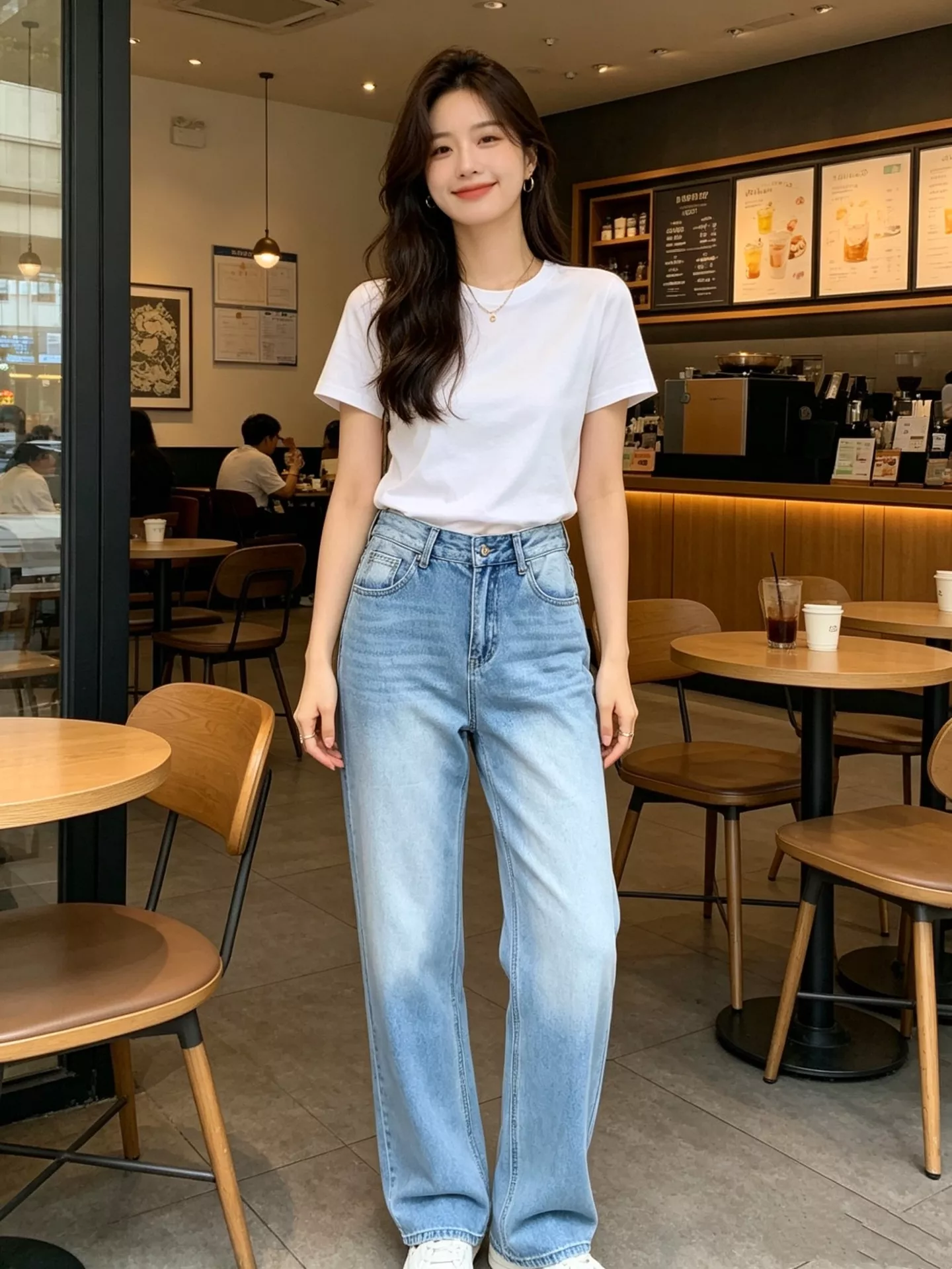디올 자수 포인트 스트레이트 데님 팬츠 상세 이미지 16