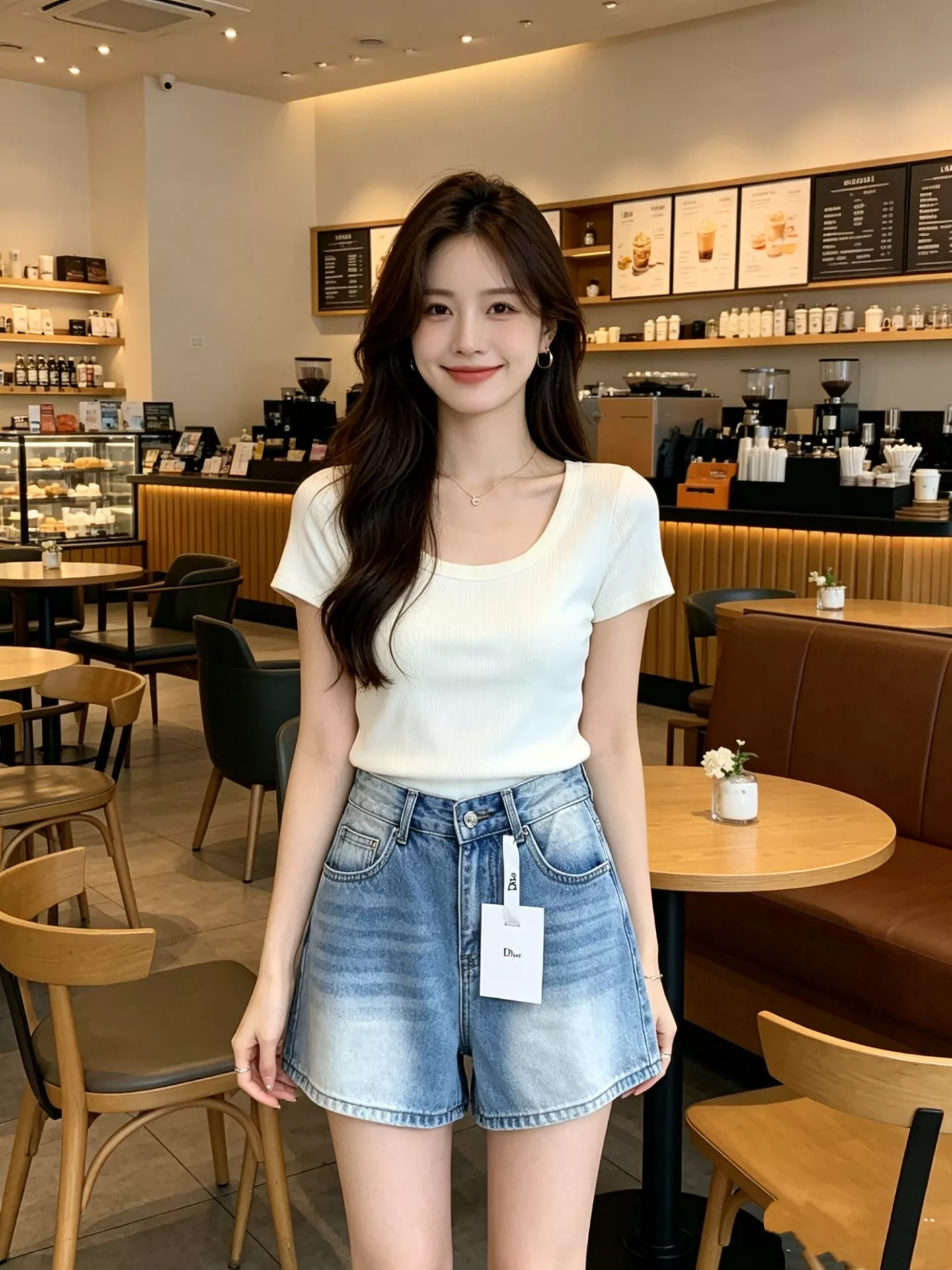 디올 리본 로고 포켓 데님 반바지 상세 이미지 16
