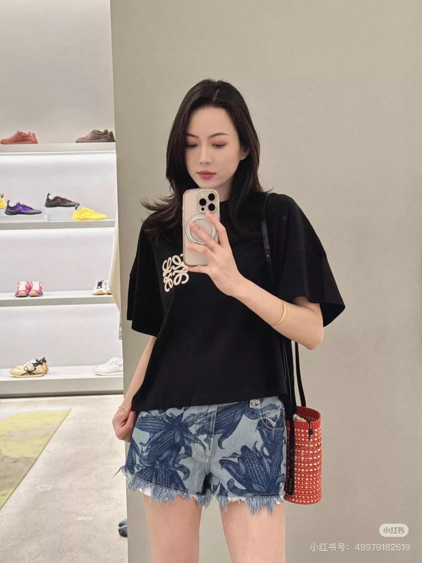 로에베 여름 한정 옥수수 프린트 데님 쇼츠 상세 이미지 19